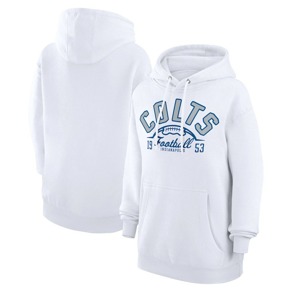 Indianapolis Colts Starter Unisex Half Ball Team Fleece Pullover Hoodie - White online