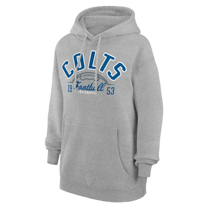 Indianapolis Colts Starter Unisex Half Ball Team Fleece Pullover Hoodie - Heather Gray online