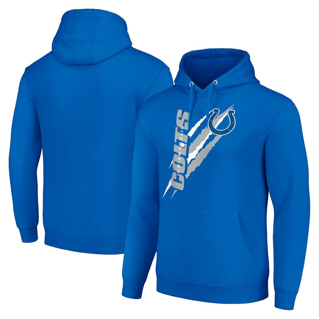 Indianapolis Colts Starter Unisex Color Scratch Fleece Pullover Hoodie - Royal sale