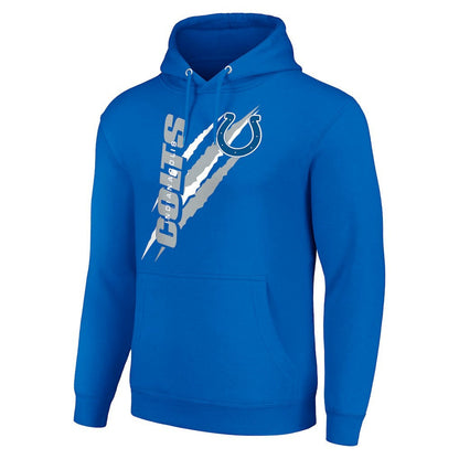 Indianapolis Colts Starter Unisex Color Scratch Fleece Pullover Hoodie - Royal sale