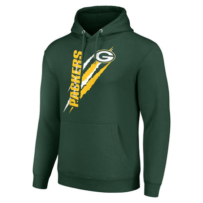 Green Bay Packers Starter Unisex Color Scratch Fleece Pullover Hoodie - Green online