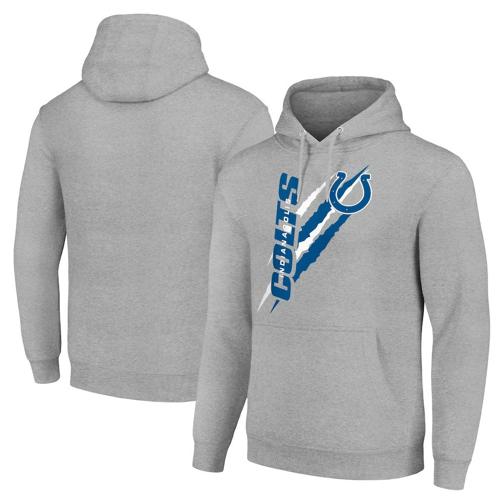 Indianapolis Colts Starter Unisex Color Scratch Fleece Pullover Hoodie - Heather Gray on sale