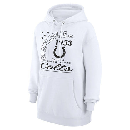 Indianapolis Colts Starter Unisex Arch Team Fleece Pullover Hoodie - White for sale