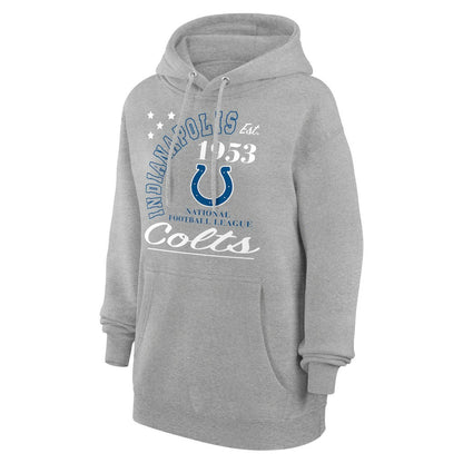 Indianapolis Colts Starter Unisex Arch Team Fleece Pullover Hoodie - Heather Gray for sale
