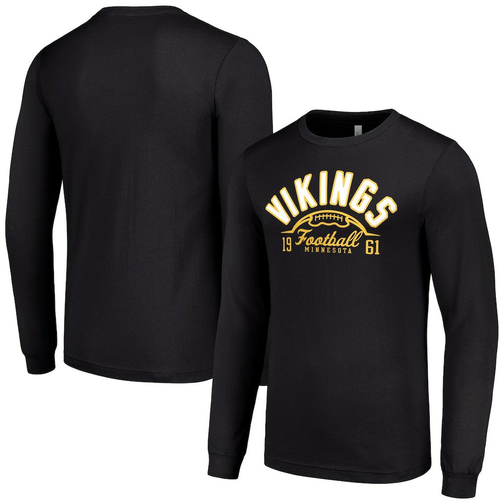 Minnesota Vikings Starter Half Ball Team Long Sleeve T-Shirt - Black online