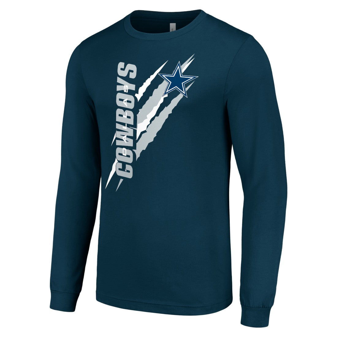 Dallas Cowboys Starter Color Scratch Long Sleeve T-Shirt - Navy online