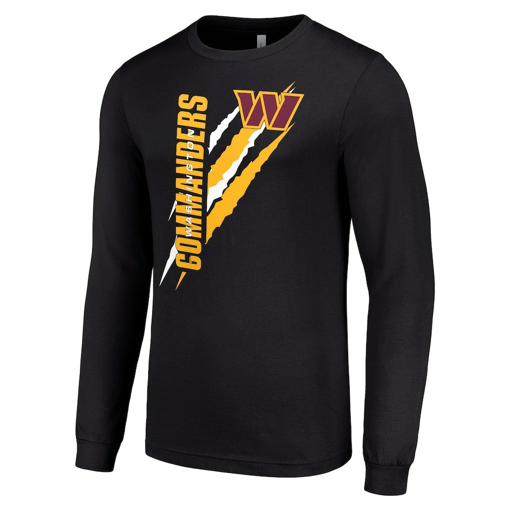 Washington Commanders Starter Color Scratch Long Sleeve T-Shirt - Black discount
