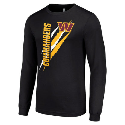 Washington Commanders Starter Color Scratch Long Sleeve T-Shirt - Black discount