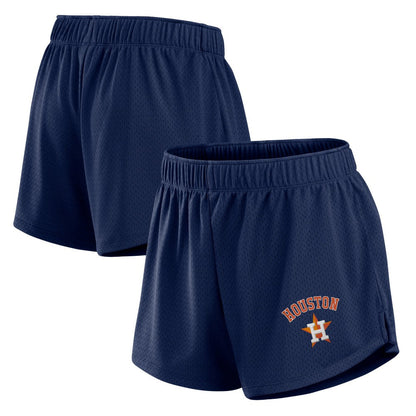 Houston Astros Women's Mesh Shorts - Navy