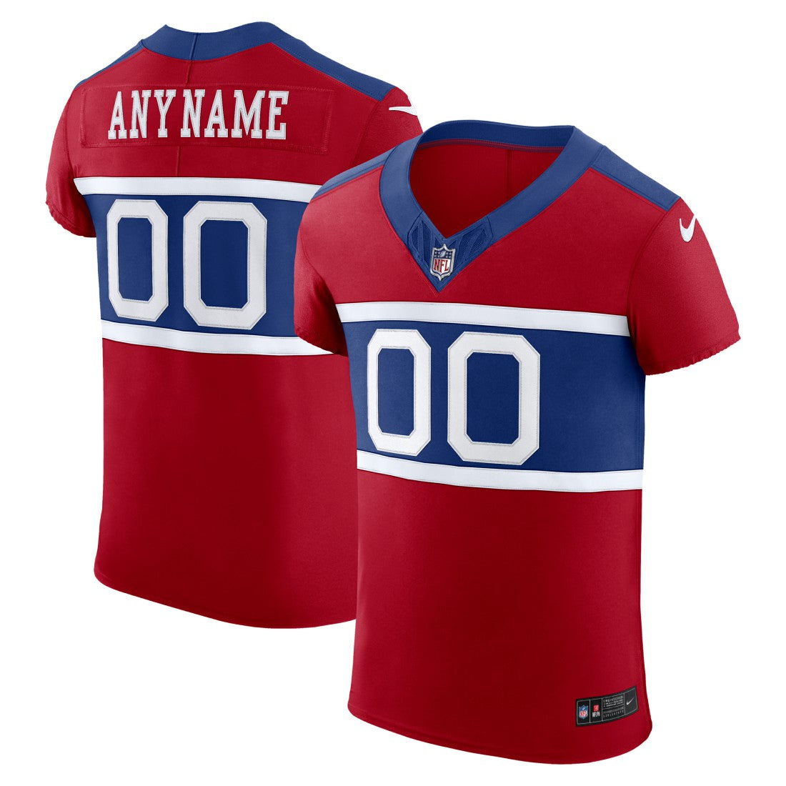 New York Giants Alternate Vapor F.U.S.E. Elite Custom Jersey - Red | Nike on sale