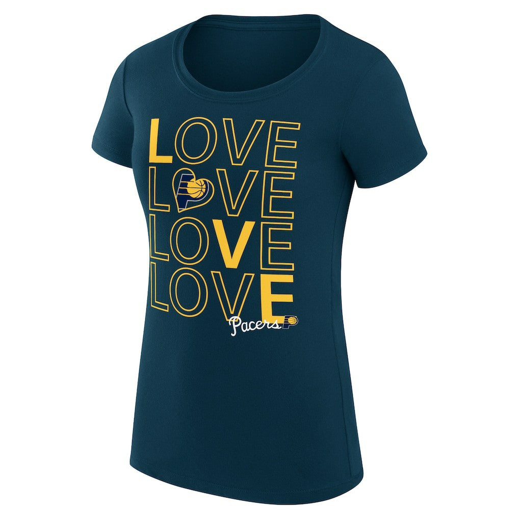 Indiana Pacers G-III 4Her by Carl Banks Women's Super-Slim Fit Lightweight Basketball Love T-Shirt - Navy cheap