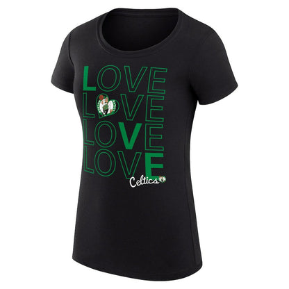 Boston Celtics G-III 4Her by Carl Banks Women's Super-Slim Fit Lightweight Basketball Love T-Shirt - Black online