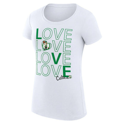 Boston Celtics G-III 4Her by Carl Banks Women's Super-Slim Fit Lightweight Basketball Love T-Shirt - White sale