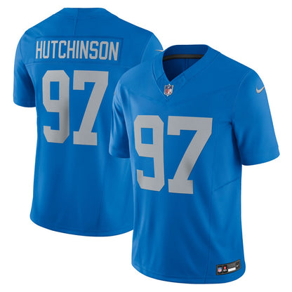 Aidan Hutchinson Detroit Lions Vapor F.U.S.E. Alternate Limited Jersey - Blue | Nike cheap