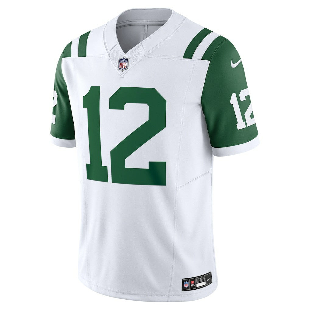 Joe Namath New York Jets Classic Alternate Vapor F.U.S.E. Retired Player Limited Jersey - White | Nike for sale