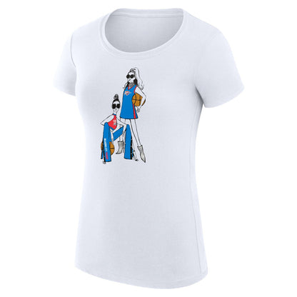 Oklahoma City Thunder G-III 4Her by Carl Banks Women's Super-Slim Fit Lightweight Basketball Girls T-Shirt - White online