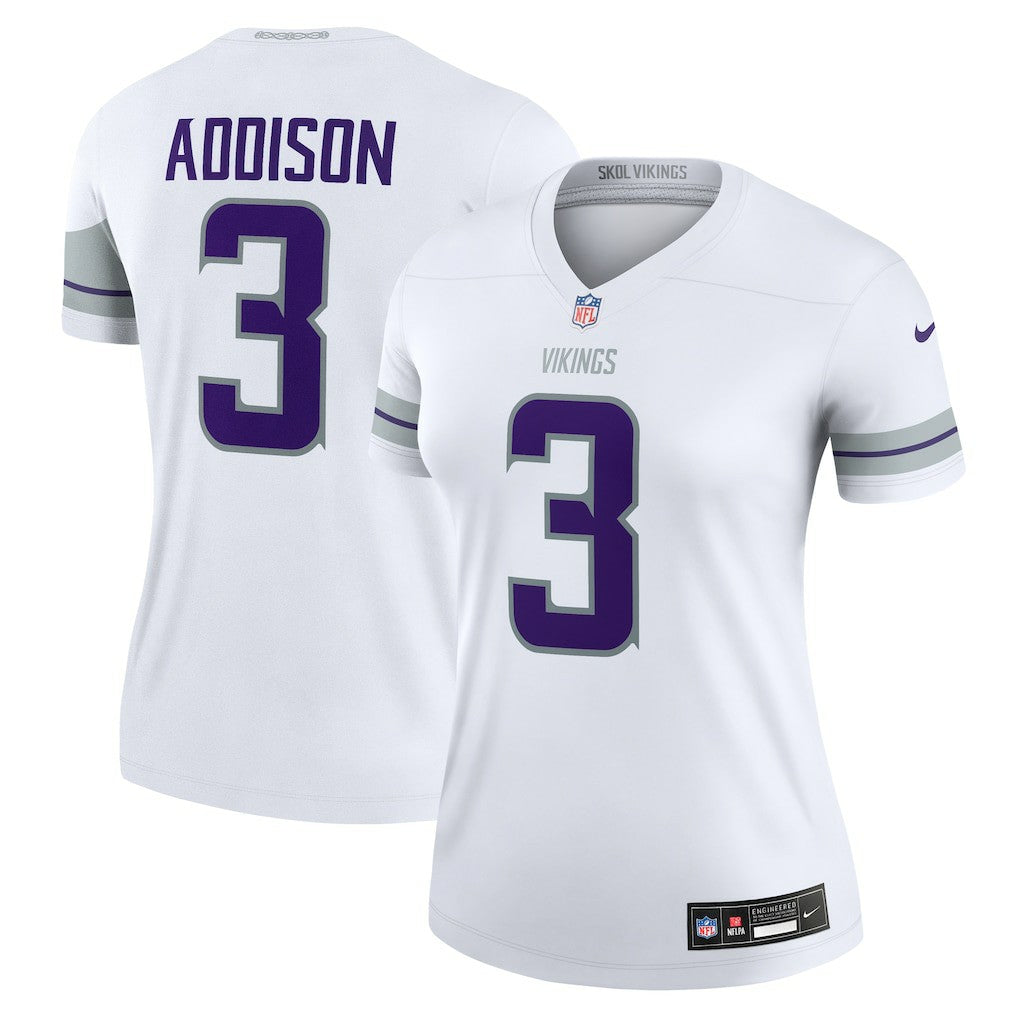 Jordan Addison Minnesota Vikings Women's Alternate Legend Player Performance Top - White | Nike for sale