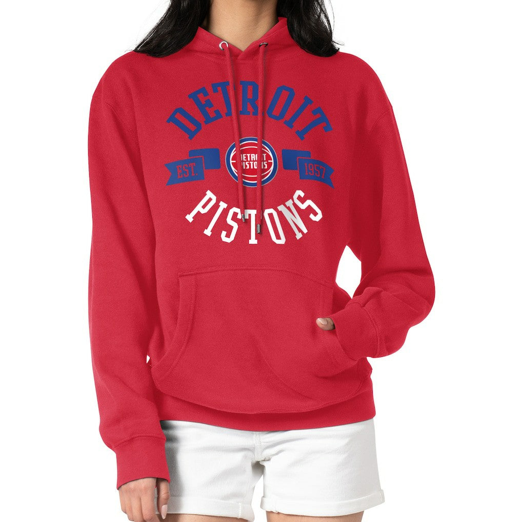Detroit Pistons G-III 4Her by Carl Banks Women's City Pullover Hoodie sale - Red discount