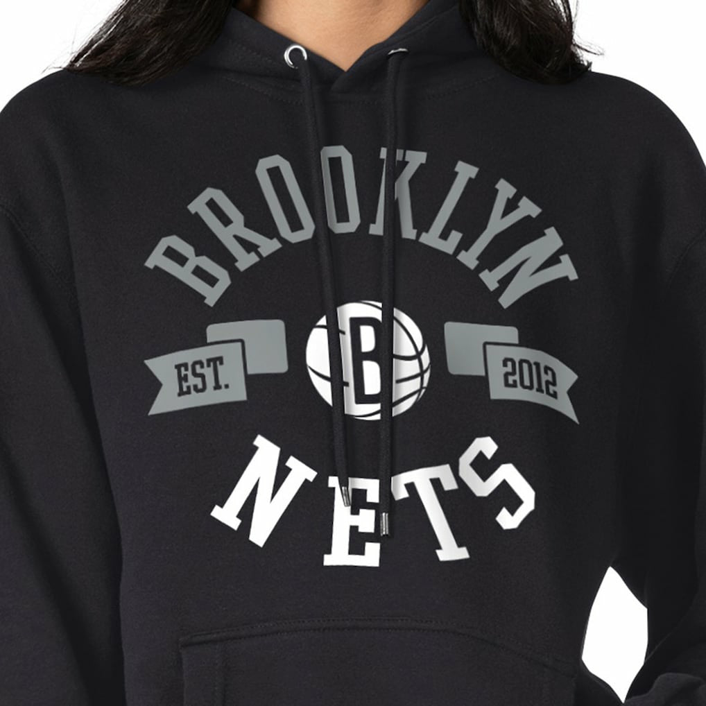 Brooklyn Nets G-III 4Her by Carl Banks Women's City Pullover Hoodie - Black discount