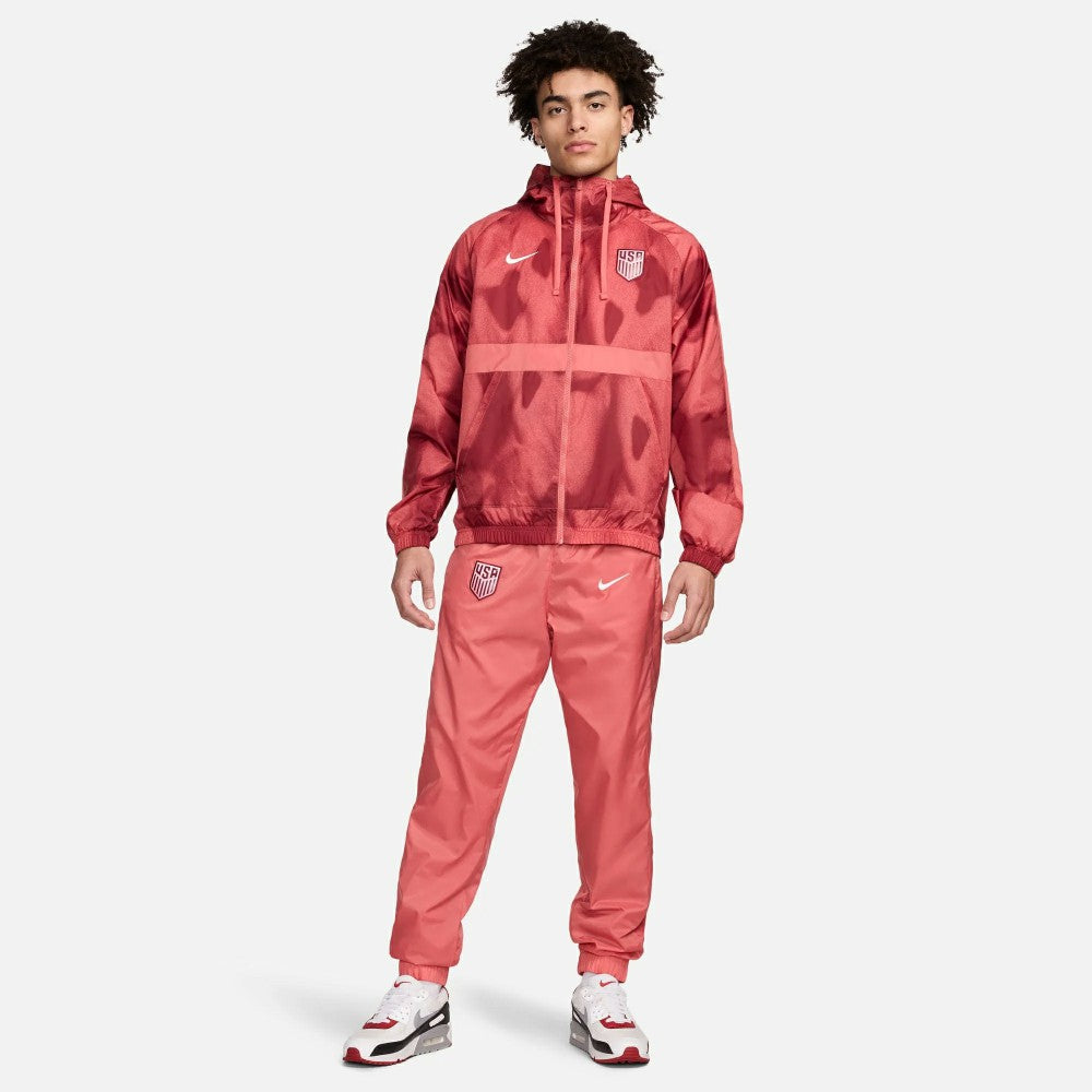 USMNT 2024 Raglan Full-Zip Hoodie Track Suit - Pink | Nike shop