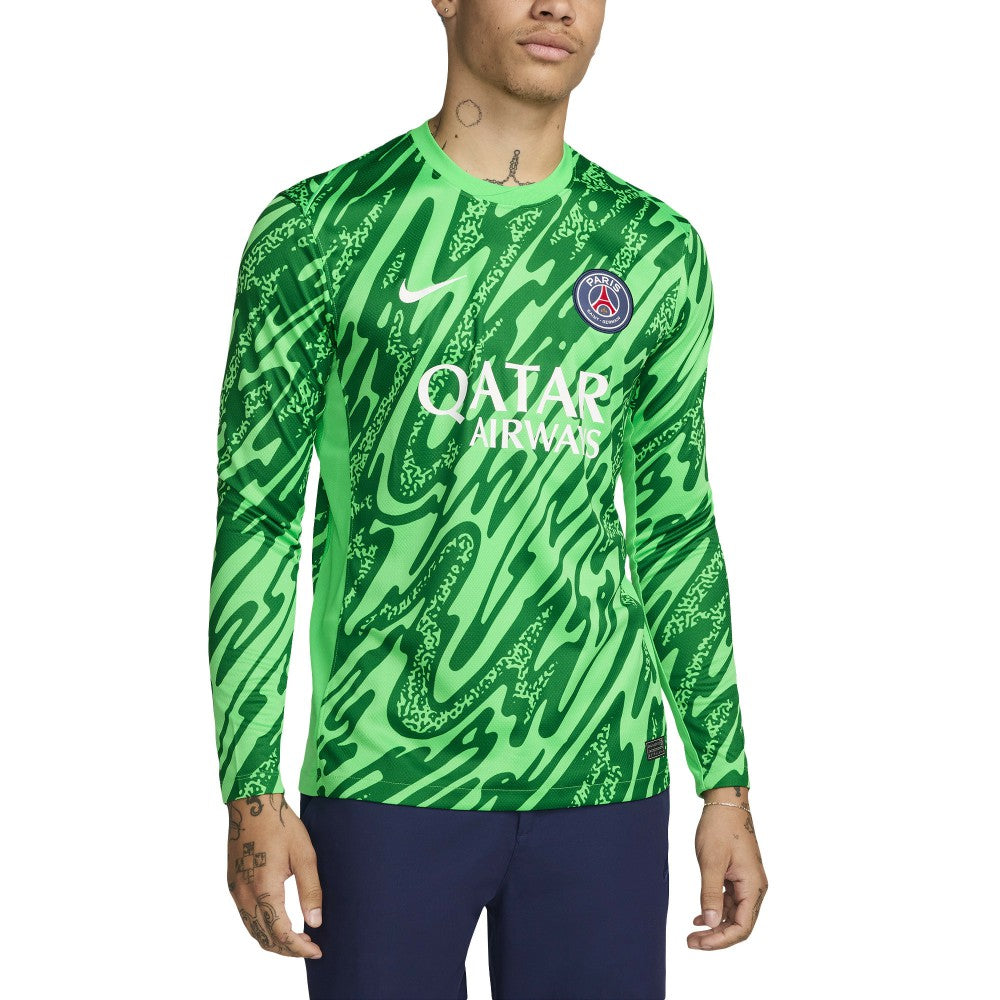 Paris Saint-Germain 2024/25 Goalkeeper Replica Stadium Long Sleeve Jersey - Green | Nike outlet