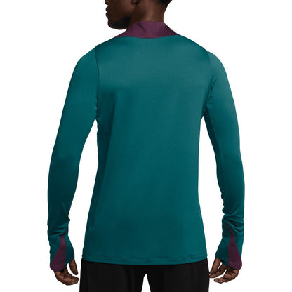 Paris Saint-Germain 2024/25 Strike Drill Performance Quarter-Zip Long Sleeve Top - Teal | Nike outlet