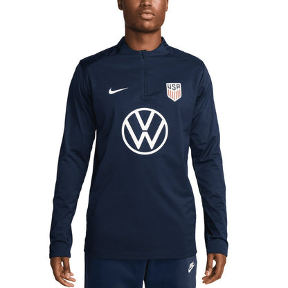 USMNT 2024 Strike Drill Performance Quarter-Zip Pullover Top - Navy | Nike shop
