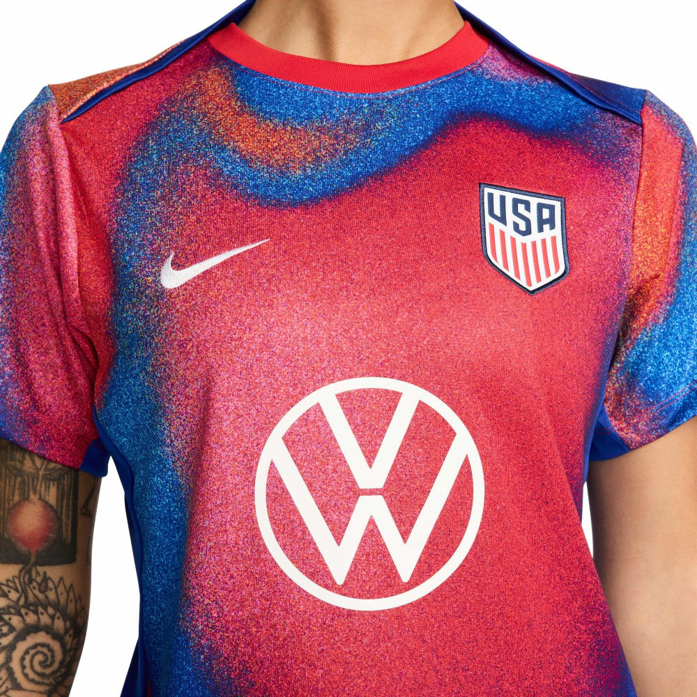USMNT Women's 2024 Academy Pro Pre-Match Top - Red | Nike shop