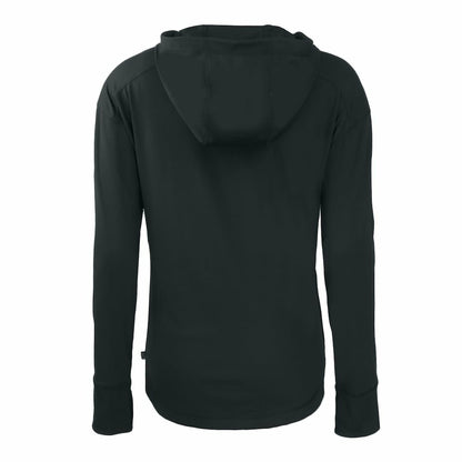 San Francisco 49ers Cutter & Buck Women's Throwback Daybreak Eco Recycled Half-Zip Hoodie - Black cheap