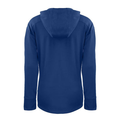 Buffalo Bills Cutter & Buck Women's Throwback Daybreak Eco Recycled Half-Zip Hoodie - Royal for sale