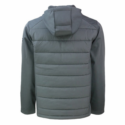 Tampa Bay Buccaneers Cutter & Buck Throwback Evoke Hybrid Eco Softshell Recycled Full-Zip Hoodie Jacket - Gray outlet