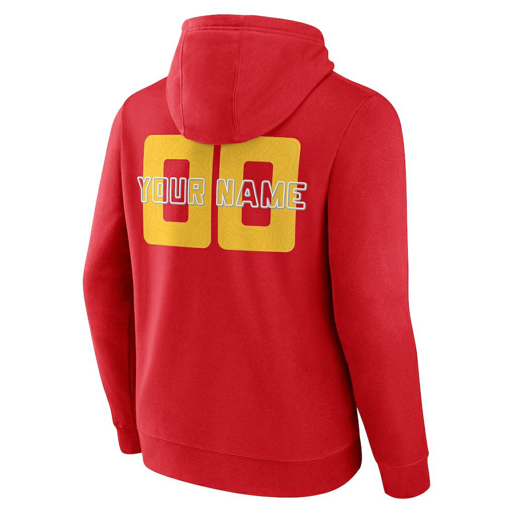 Atlanta Hawks Stellar Personalized Name & Number Pullover Hoodie - Red outlet