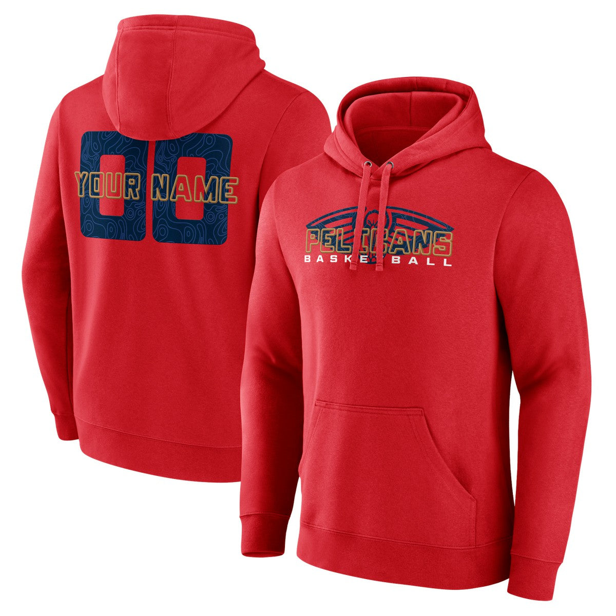 New Orleans Pelicans Stellar Personalized Name & Number Pullover Hoodie - Red discount