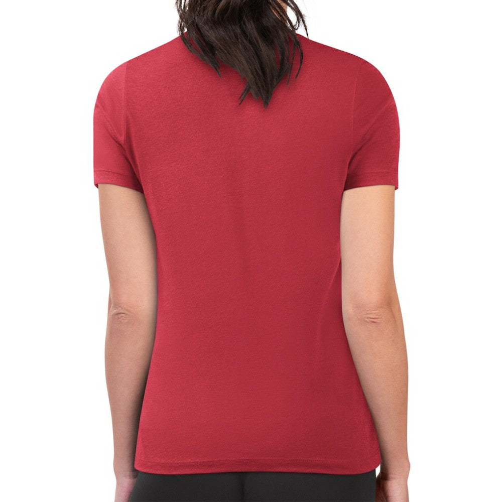 Washington Nationals G-III 4Her by Carl Banks Women's Super-Slim Fit Lightweight Love Graphic Team T-Shirt - Red