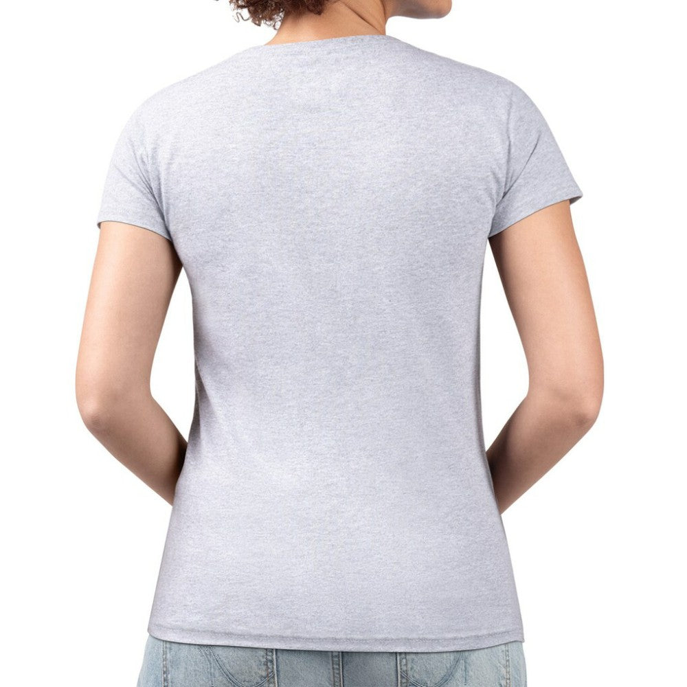 Toronto Blue Jays G-III 4Her by Carl Banks Women's Super-Slim Fit Lightweight Love Graphic Team V-Neck T-Shirt - Heather Gray