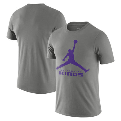 Sacramento Kings Essential Jumpman T-Shirt - Gray | Nike outlet