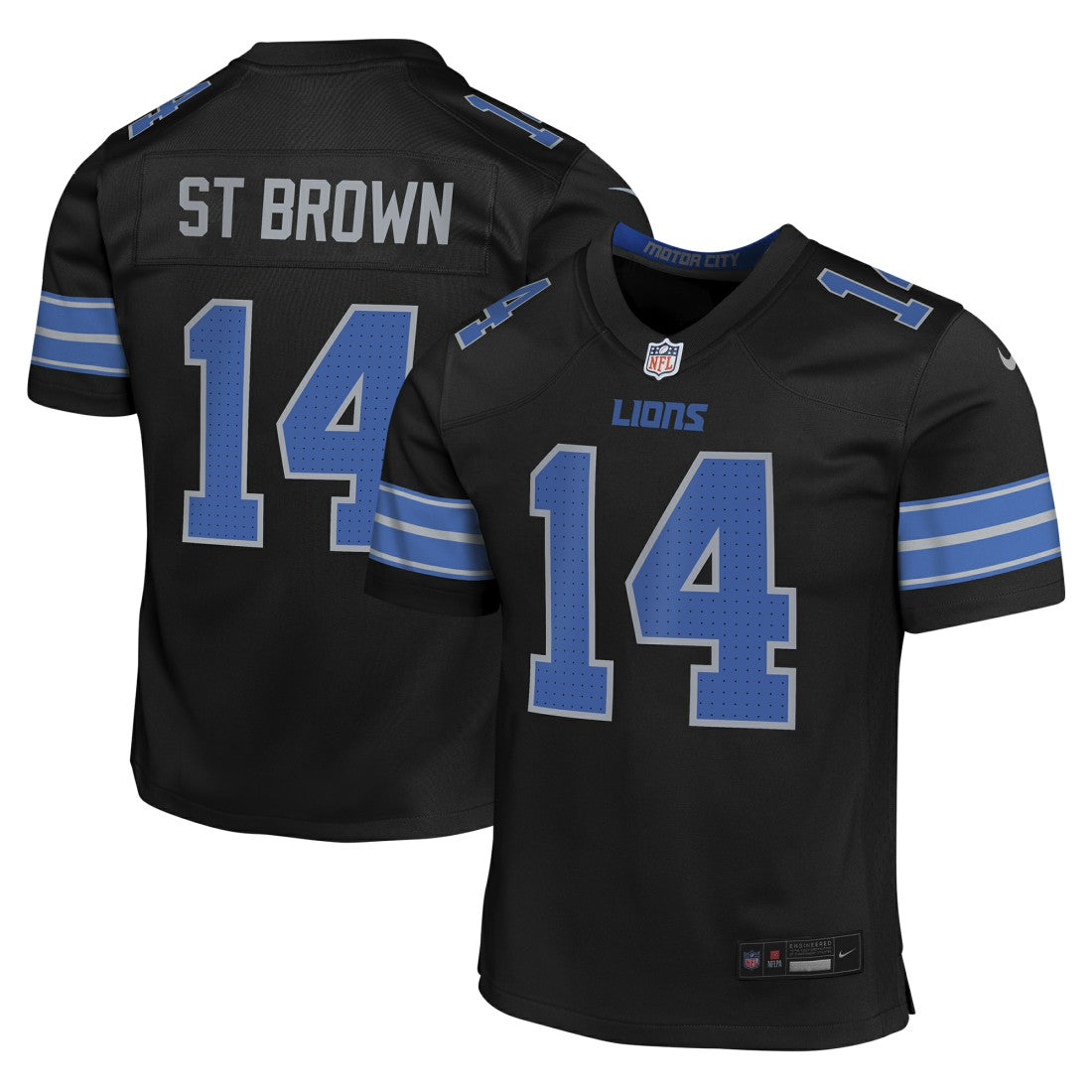 Amon-Ra St. Brown Detroit Lions Youth Game Jersey - Black | Nike cheap