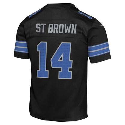 Amon-Ra St. Brown Detroit Lions Youth Game Jersey - Black | Nike cheap