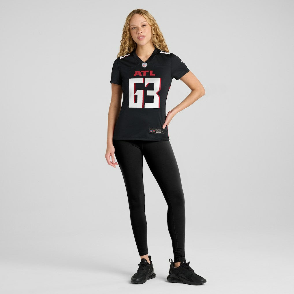 Chris Lindstrom Atlanta Falcons Women's Team Game Jersey - Black | Nike online