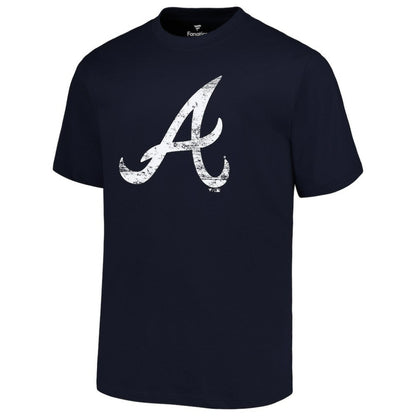 Atlanta Braves Profile Big & Tall Primary Logo T-Shirt - Navy