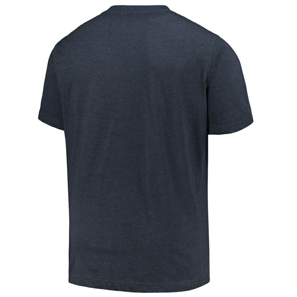 Atlanta Braves Profile Big & Tall Weathered Logo T-Shirt - Heather Navy