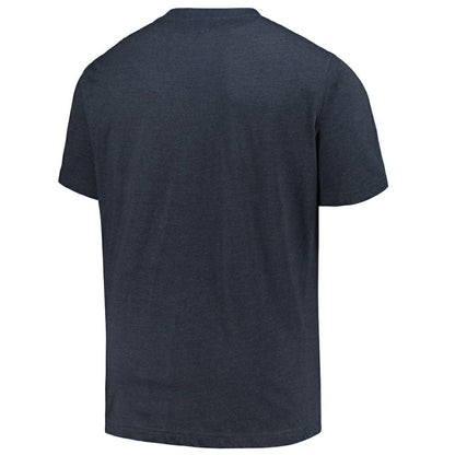 Atlanta Braves Profile Big & Tall Weathered Logo T-Shirt - Heather Navy