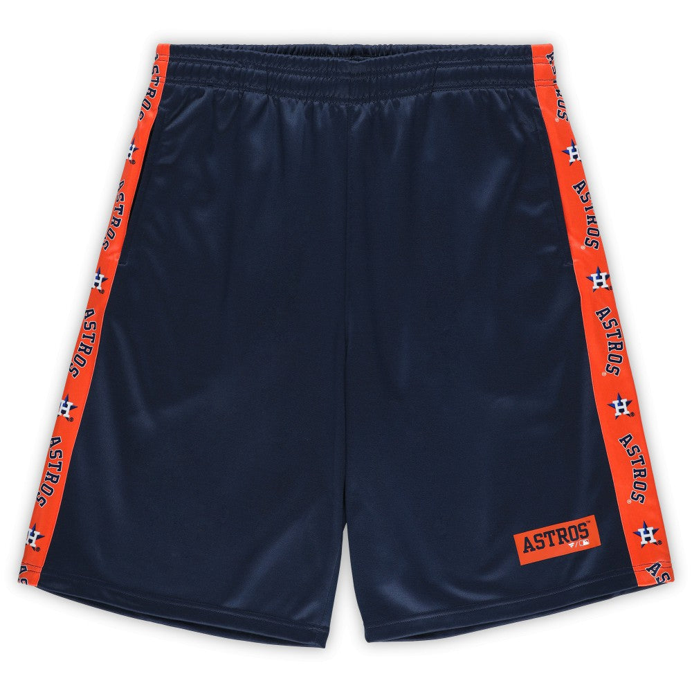 Houston Astros Profile Big & Tall Fleece Shorts - Navy