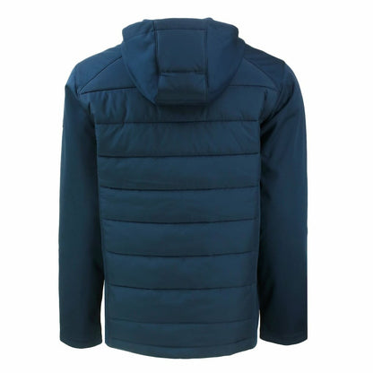 Buffalo Bills Cutter & Buck Helmet Evoke Hybrid Eco Softshell Recycled Full-Zip Hoodie Jacket - Navy sale