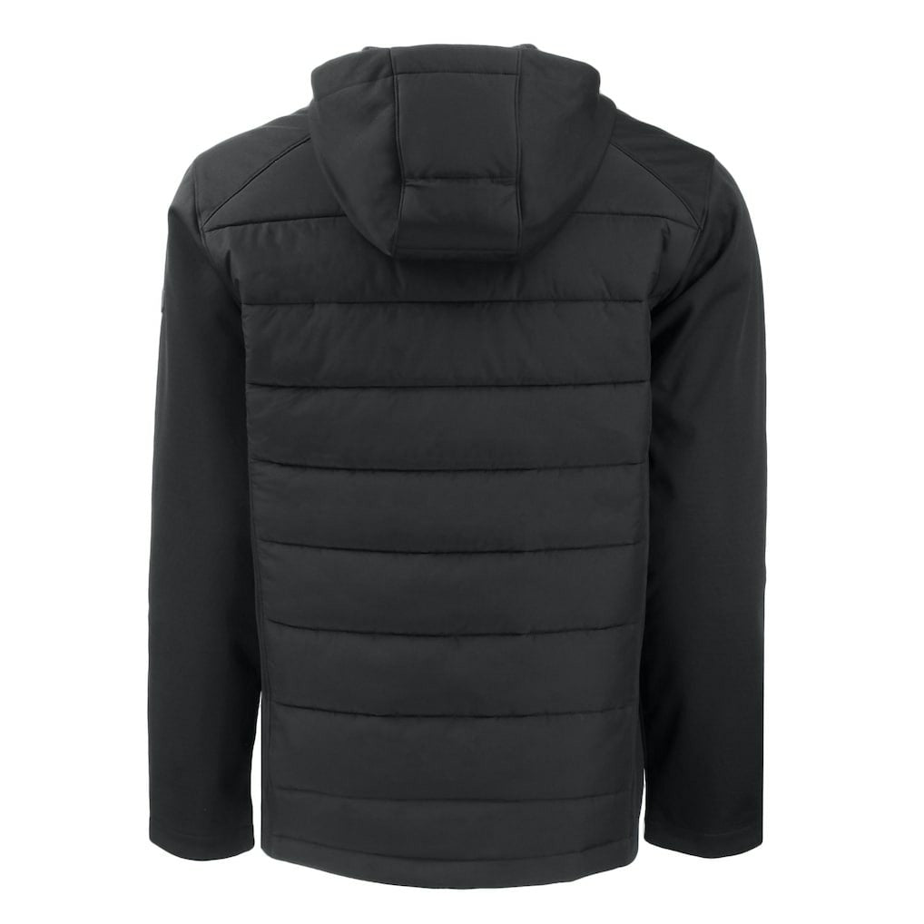 San Francisco 49ers Cutter & Buck Helmet Big & Tall Evoke Hybrid Eco Softshell Recycled Full-Zip Jacket - Black sale