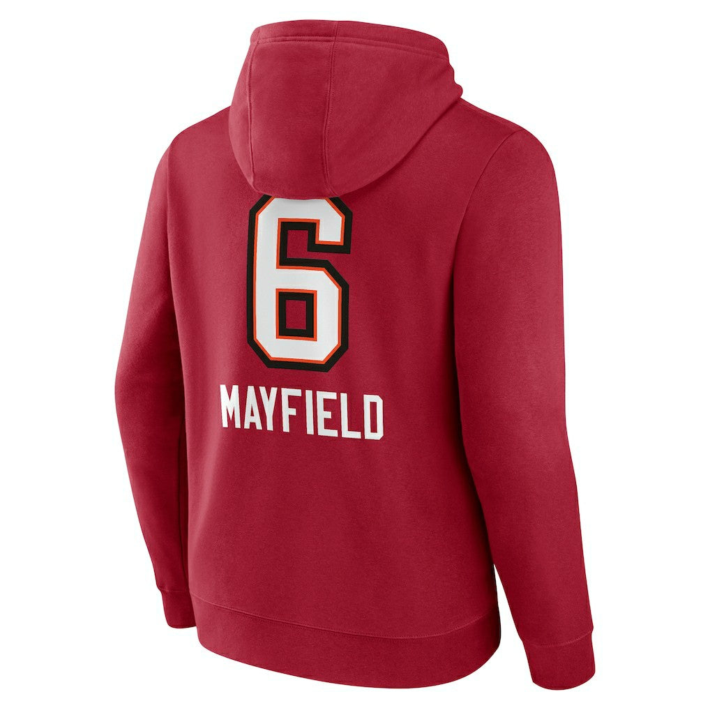 Baker Mayfield Tampa Bay Buccaneers Team Wordmark Player Name & Number Pullover Hoodie - Red for sale