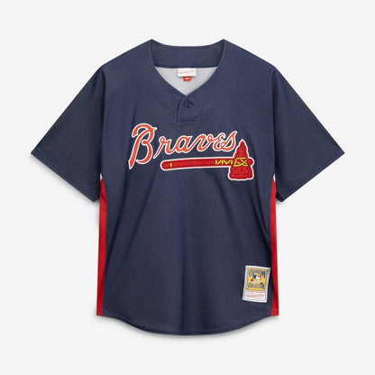 John Smoltz Atlanta Braves Authentic Batting Practice Jersey - Navy | Mitchell & Ness