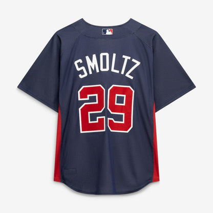 John Smoltz Atlanta Braves Authentic Batting Practice Jersey - Navy | Mitchell & Ness