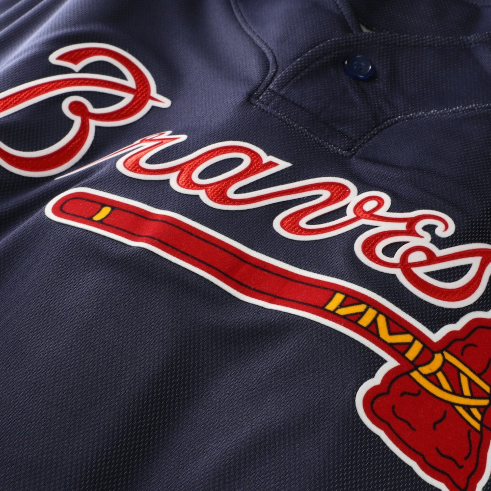 John Smoltz Atlanta Braves Authentic Batting Practice Jersey - Navy | Mitchell & Ness