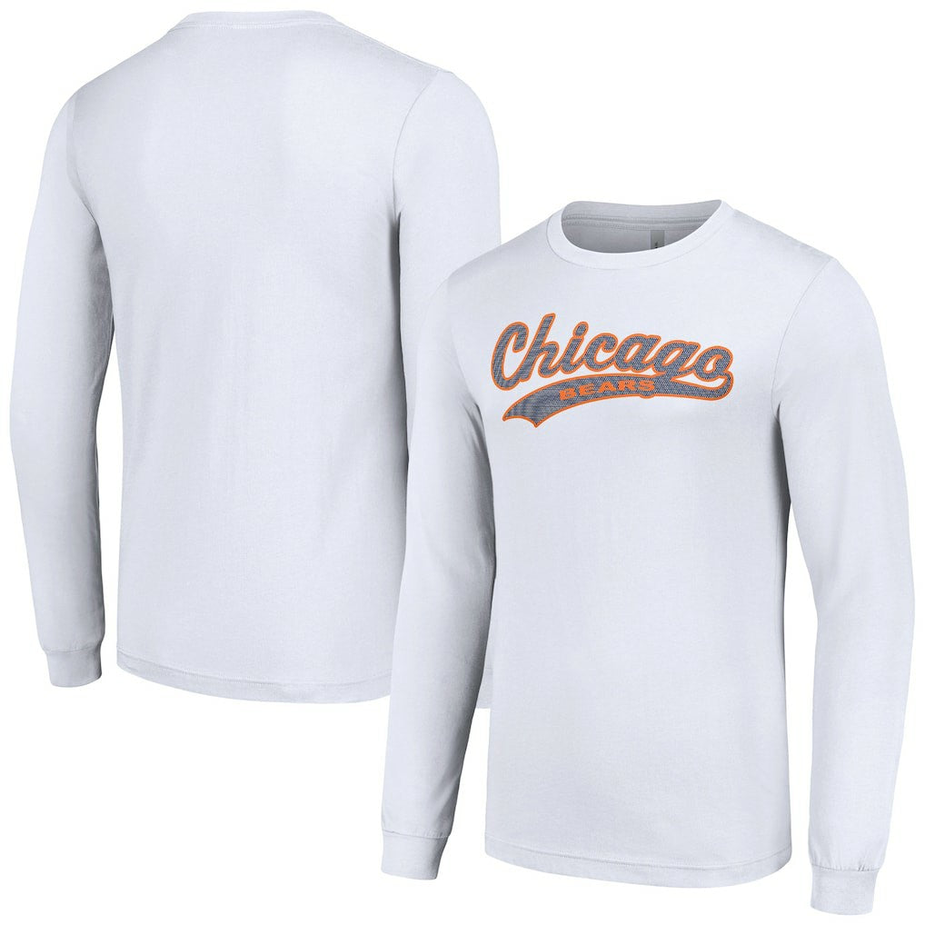 Chicago Bears Starter Tailsweep Long Sleeve T-Shirt - White online